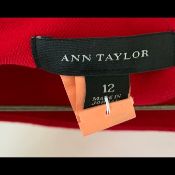 Ann Taylor Red Pencil Skirt - Picture 6 of 6